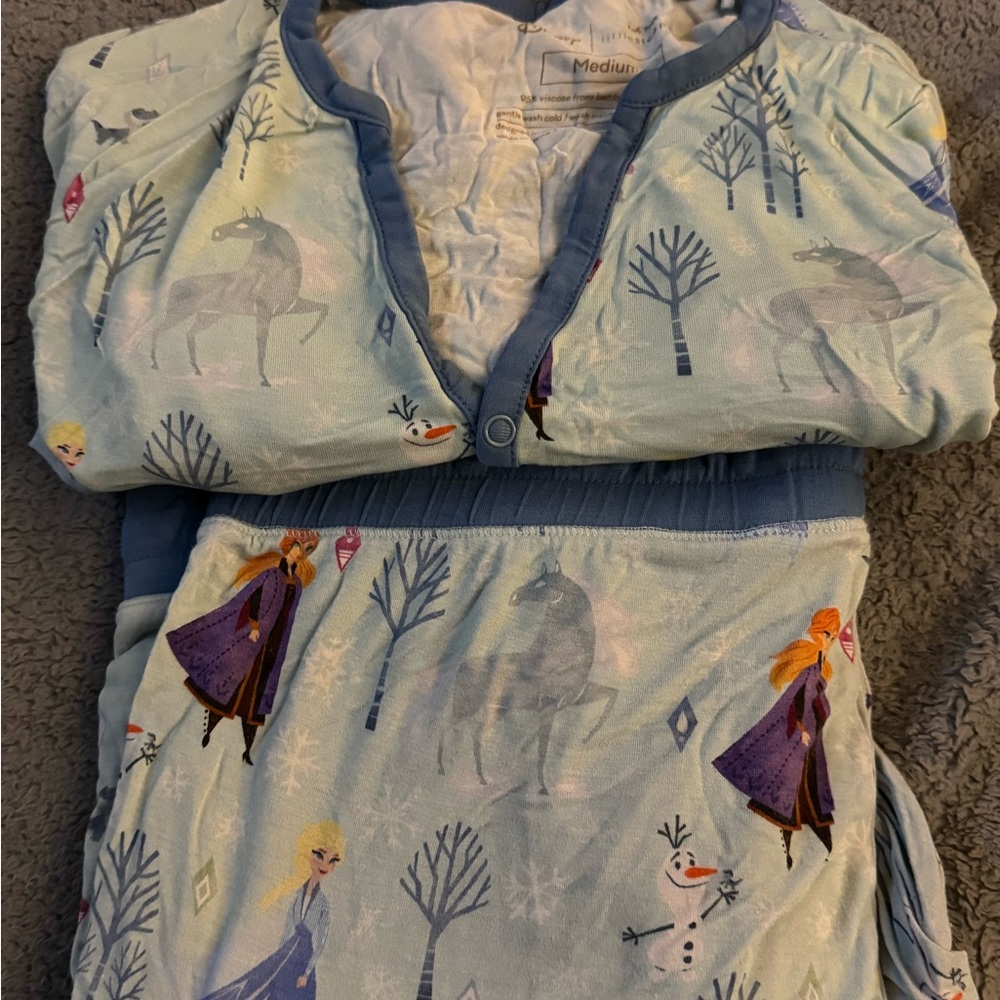 Little Sleepies Frozen Themed Women’s Pajamas - Blue